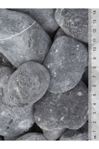 Siyah Bazalt Taş 2 kg 4-6 cm Siyah Dolomit Dekoratif Taş Bazalt