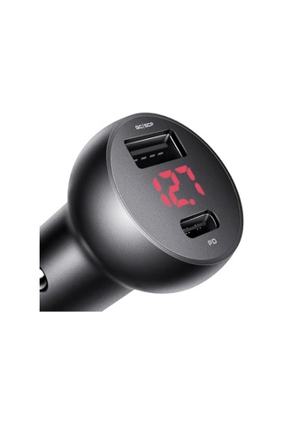 Mcdodo Cc-6810 30w Araç Çakmaklık Dijital Voltaj Göstergeli Araç Şarj Cihazı Siyah