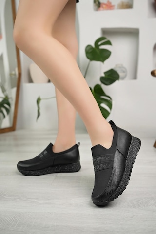 Nesil Shoes Wiss 510 Siyah Anatomik Kadın Ayakkabı-siyah Siyah