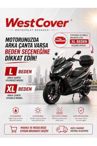 Cfmoto 250nk Gri Arka Çanta Ve Kilit Uyumlu-motosiklet Brandası,su Geçirmez Uvli Motor Örtüsü Bağlantı Klipsli Taşıma Çantalı.