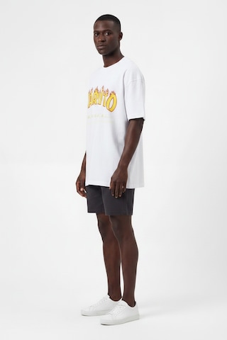Blow Up Future Gen Naruto Oversize Erkek T-shirt 141409 Beyaz