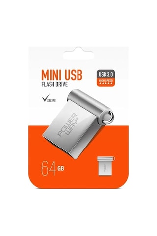 Powerway 64gb Usb 3.0 Metal Mini Flash Bellek Standart