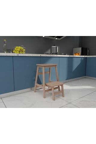 Ahşap Katlanabilir Basamaklı Tabure