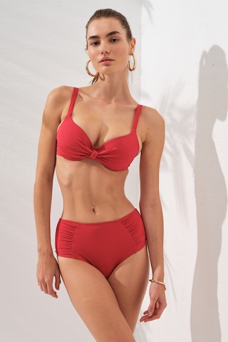Pierre Cardin Gınger Balenli Kaplı Bikini Takım Kırmızı 231235 231235 Kırmızı