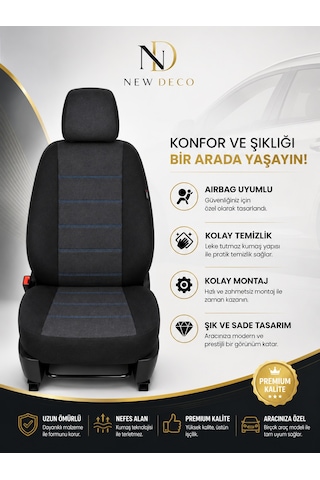 Fiat Egea Sedan 2015 Sonrası Uyumlu Oto Koltuk Kılıfı Tam Set Airbag Uyumlu 4 Mevsim Cotfit Serisi 38906277