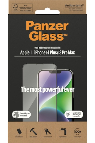 Panzerglass Apple Uyumlu iPhone 14 Plus 13 Pro Max Ultra-wide Fit W. Easyaligner Ekran Koruyucu