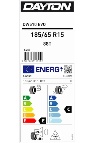 Dayton 185/65R15 88T Dw510E M+S Ec69 Kış Lastiği 2025