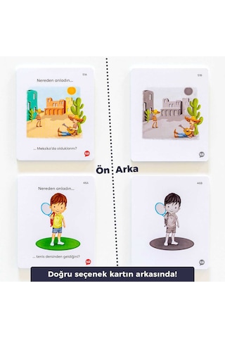 Dil ve Konuşma Becerileri Kart Oyunu Nereden Anladın 80 Kart 3-6