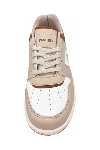 Papucumun Dünyası Unisex Bağcıklı Hafif Sport Tasarım Günlük Mevsimlik Sneaker Vizon