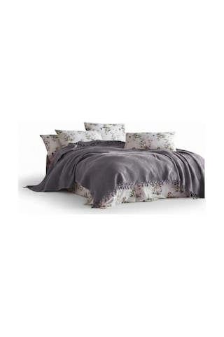 Şaheser Home Mona Pike 220x240 Cm Jakarlı Waffle Dokuma Çift Kişilik Yumuşak Ve Hafif Kahve