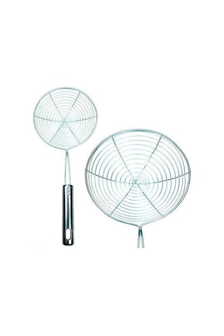 Periboia Paslanmaz Çelik Tel Kevgir Kızartma Haşlama Süzgeç 35 Cm Karışık Renkli