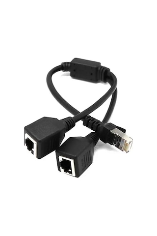 Dark RJ45 Ethernet LAN Genişletilmiş Splitter Kablosu
