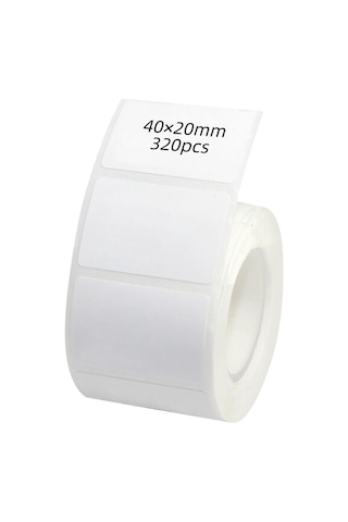 Skycity Islak Suya Dayanıklı Termal Etiket Kağıdı 40x20mm 320 Adet, B11/b21/b3s Yazıcı Uyumlu, Yırtılmaz不干胶etiketler, Ev Ve İşletme Kullanıma Uygun