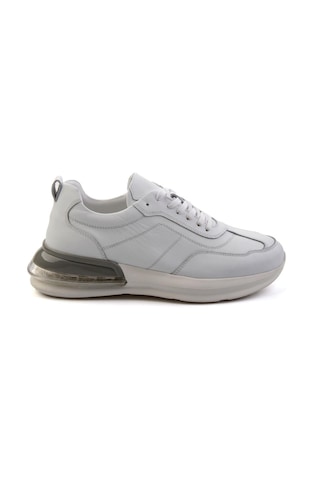 Bambi Beyaz Hakiki Deri Erkek Sneaker E01307266903 Beyaz