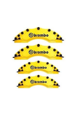 Porsche 911 Uyumlu Brembo Sarı Kaliper Kapağı 4 Parça Ön Arka Set