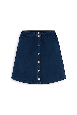 Denokids Kız Çocuk Midi Boy Denim Etek Renkli