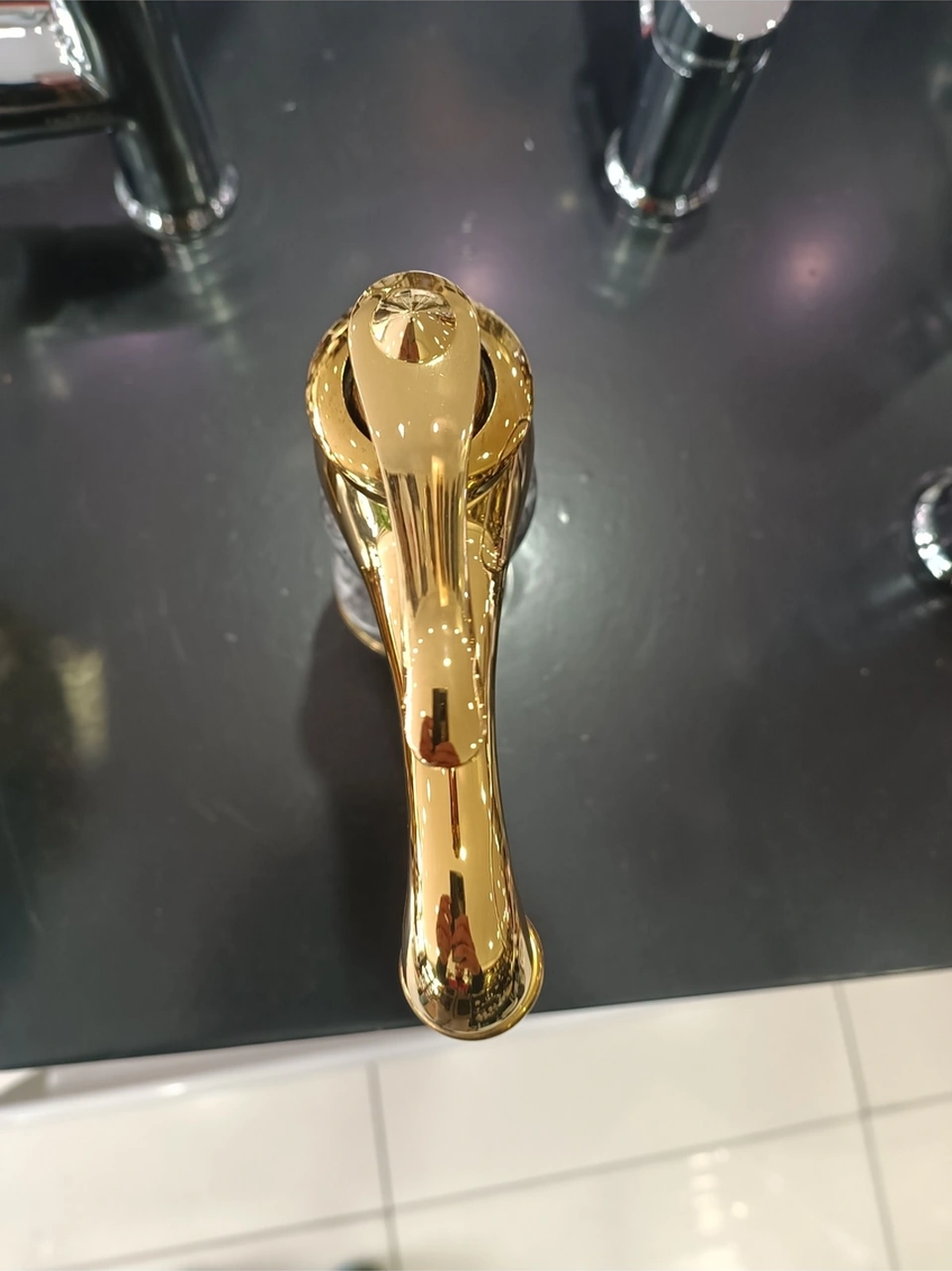 Fleko Gold Lavabo Bataryası Gold