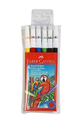 Faber-Castell Yıkanabilir Keçeli Boya Kalemi 6'lı