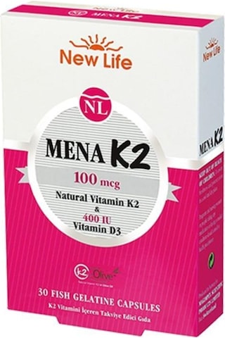 Newlife Mena K2 + D3 Vitamini 60 Kapsül