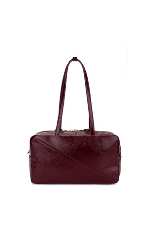 Tamer Tanca Kadın Suni Deri Bordo Rugan Kol Çantası 1178 4001 Bn Cnt Sk25-26 Bordo Krsk Rgn Bordo