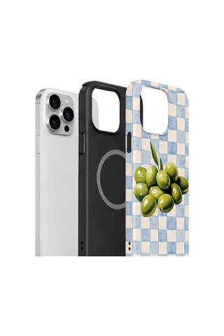 Apple iPhone Uyumlu 14 Pro Max Vorian Çift Katmanlı Magsafe Kılıf Olive Market Check