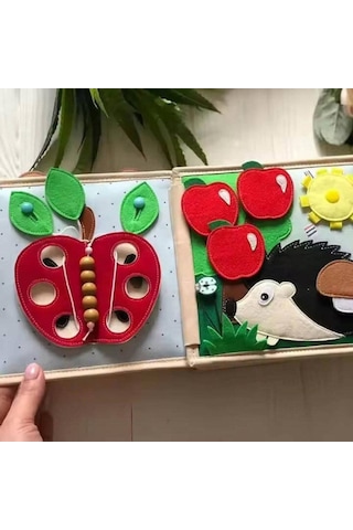 Robokids Montessori Zürafa Keçe Eğitim Kitabı-rbkds53