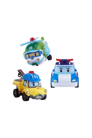 Robocar Poli Gogo City Seti Poli, Bucky Ve Helly Figürlü Puzzle Ve Aksesuar Oyuncak Seti 3+ Yaş Robocar