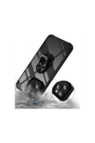 Zeyline Apple Uyumlu iPhone 14 Pro Zore Mola Kapak-siyah