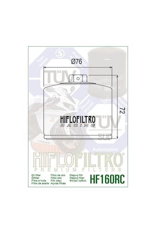 Bmw S1000 Rr Hıflo Hf160 Rc Yağ Filtresi 10-24
