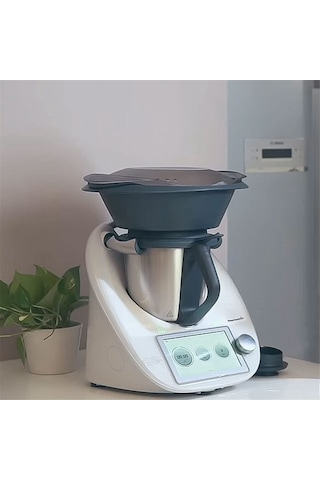 Xurunkeji Thermomix Varoma İçin 1 Adet Buharlı Tava, Delikli Delikli Buharlı Tepsi, Tm6, Tm5 Ve Tm31 İçin Gri Siyah