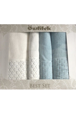 Özdilek Adria Best Set Banyo Takımı Krem/k.mint-mint Çok Renkli