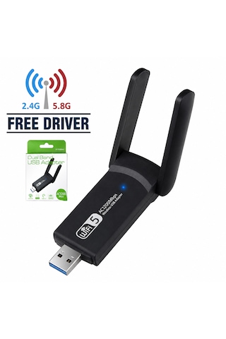 Nbtech Nb-ac1200 Usb3.0 1200mbps Dual Band 5g Wifi Adaptör, 2.5g 5g Wireless Adaptör