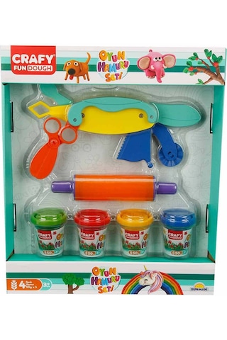 Sunman Crafy 4Lü Oyun Hamuru Seti 6 Parça