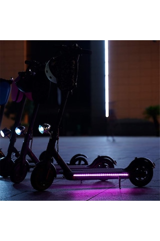 Mı Scooter Aksesuarları, Hapo Renkli Katlanabilir Led Şerit Işık Şasi Dekoratif Lamba Xiaomi Mijia M365 / M365 Pro Electric Scooter Altın