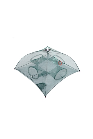 Aubyhe Otomatik Nilon Balık Av Ağı - 4 Delikli, 66x66cm, Avcılar İçin Yardımcı Araç