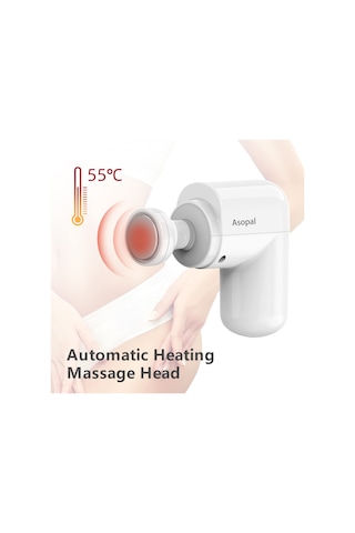 Asopal Mini Masaj Tabancası Cep Boyutunda Taşınabilir Masaj Tabancası Derin Doku Perküsyon Gerçek Küçük Sessiz Kas Taşıma Çantası İle 1lb