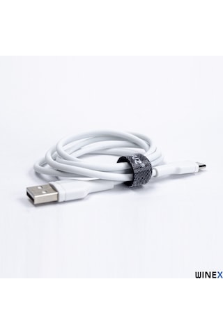 Winex CA58 2.4A UsbA to Type-C Data ve Hızlı Şarj Kablosu Beyaz