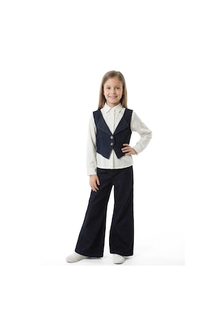 Xo Kids Kız Çocuk 4lu Alt Üst Takım 7-14 Yaş 3927-4927 Ekru