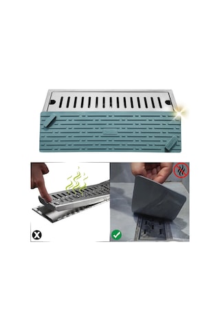 Siyah Renk Uzun Model Kötü Koku Önleyici Silikon Mat Banyo Mutfak Lavabo Balkon Gider Tıpası Kapağı