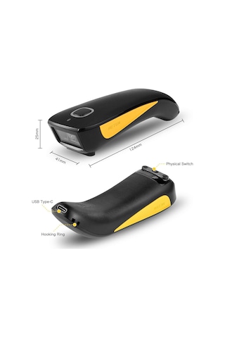 Netum Qr Kablosuz Usb 1D 2D Barkod Tarayıcı