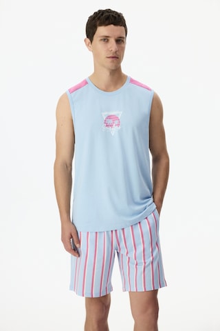 Penti Erkek Renkli Surfer Şortlu Pijama Takımı Çok Renkli