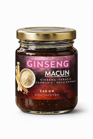 Ginseng, Maca Extract, Tongkat Ali, Çakşır Otu, Panax Içeren Kuvvet Bitkisel Karışımlı Macunu 240 Gr