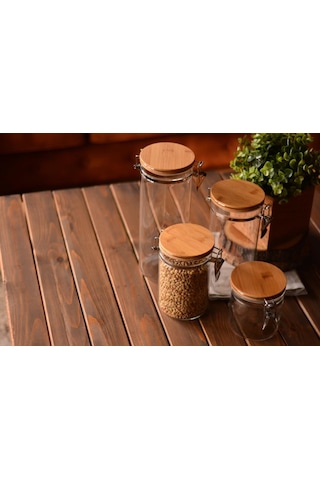 Bambum Mada - Kilitli Cam Saklama Kabi 10 Cm 550 Ml