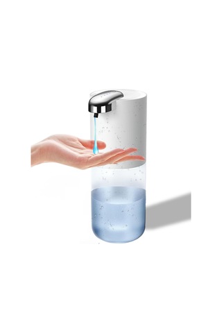 Anjiexun 400ml Temassız Sabunluk Elektrikli El Sabunu Dağıtıcı Jel Beyaz