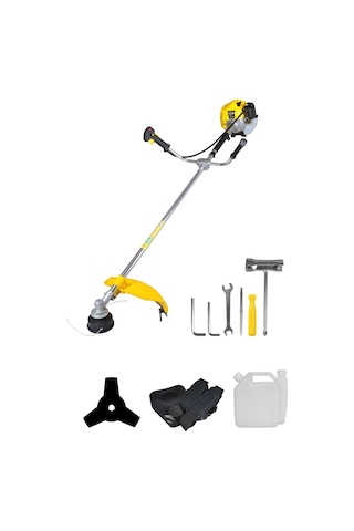 Rtrmax RTM9632SET Benzinli Yan Tip Tırpan + Eldiven + Tırpan Misinası 3'lü Set