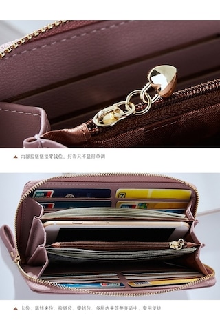 Dancemonkey Uluslararası Kadın Cüzdanı Fermuarlı Uzun Cüzdan Toptan-yeşil Yeşil Yeşil