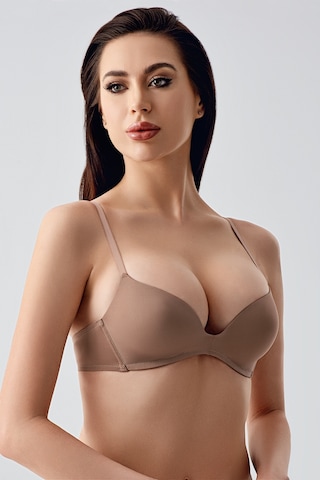 Newbra Balensiz Dolgusuz Sütyen - Capucıno Cappuccino