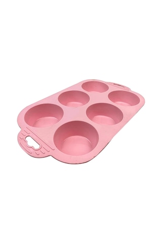 6 Bölmeli Muffin Kek Kalıbı Çok Renkli