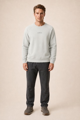 Redline Forever Yeni Sezon Erkek Regular Fit Pamuklu Sweatshirt Gri