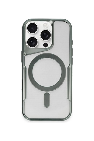 Cosmotex Newface Apple iPhone Uyumlu 14 Pro Max Kılıf Boyi Magsafe Silikon Kapak - Yeşil